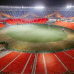 Ein großes Stadion in Asien