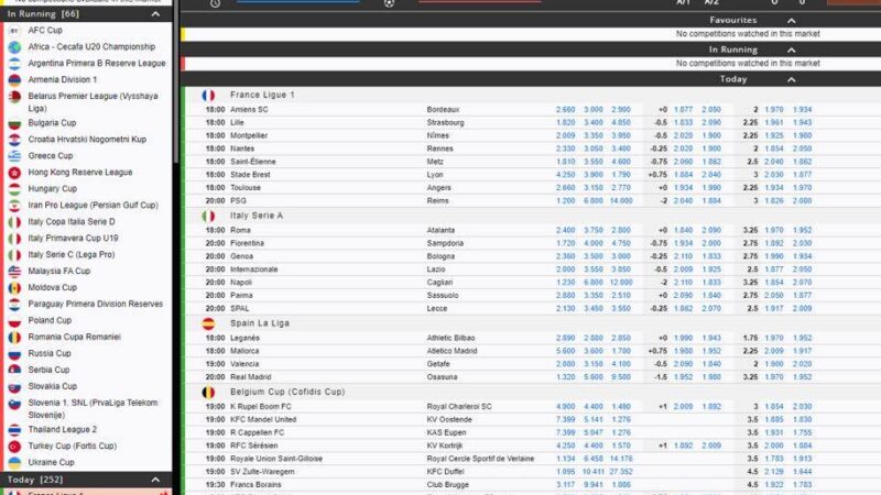 Screenshot des Quotenaggregators in Echtzeit